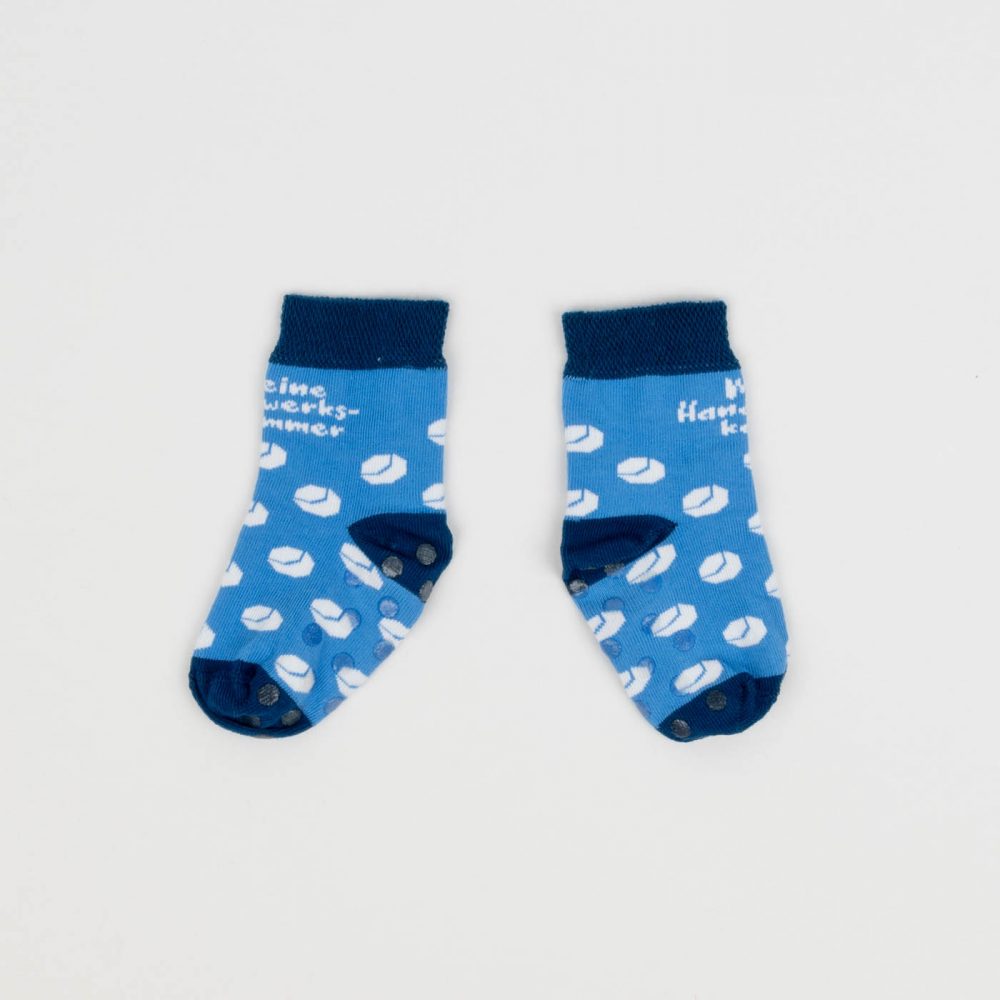 Babysocken mit gewebten Motiven