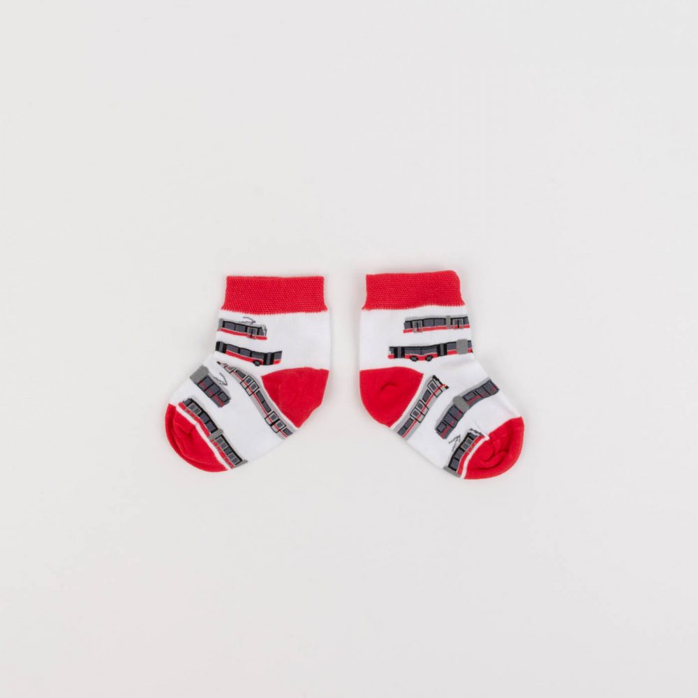 Babysocken mit gewebten Motiven