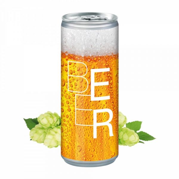 Bierdosen mit Logo