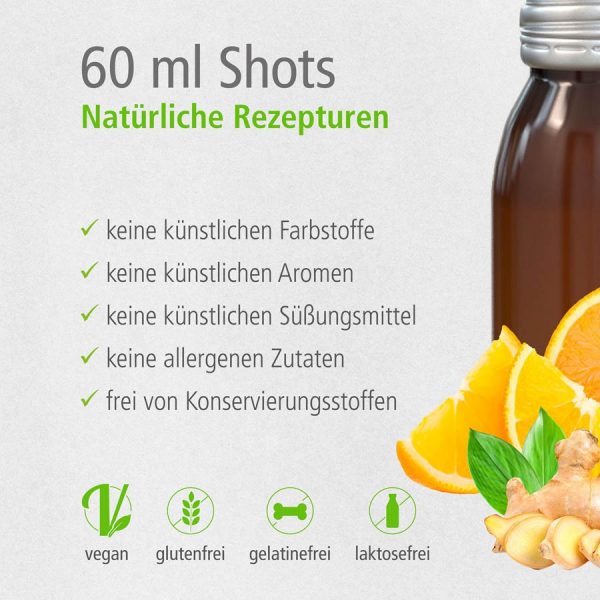 Vitamin Shot Orange bedruckt