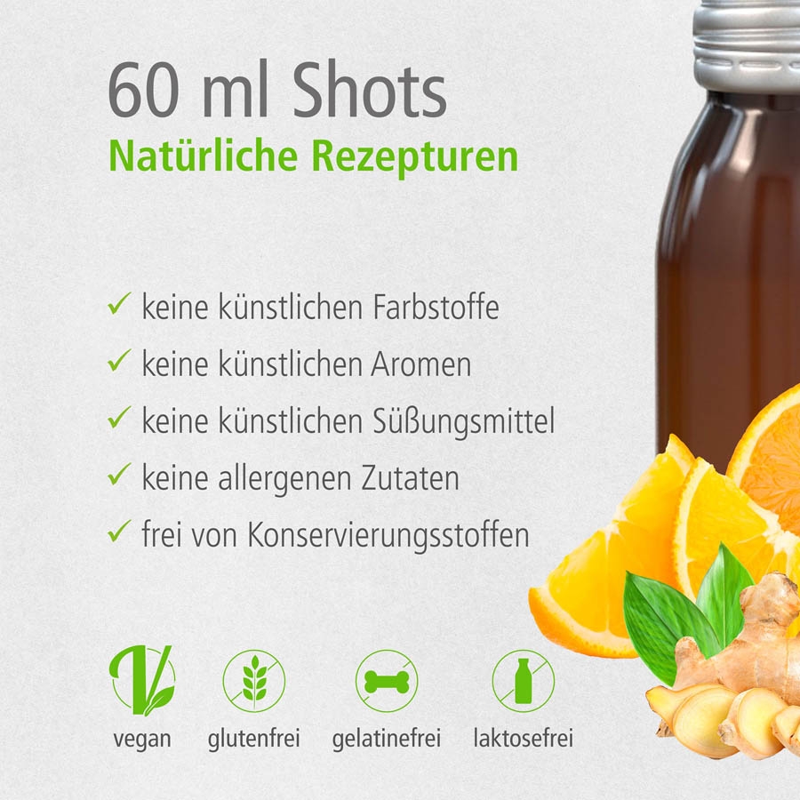 Vitamin Shot Orange bedruckt
