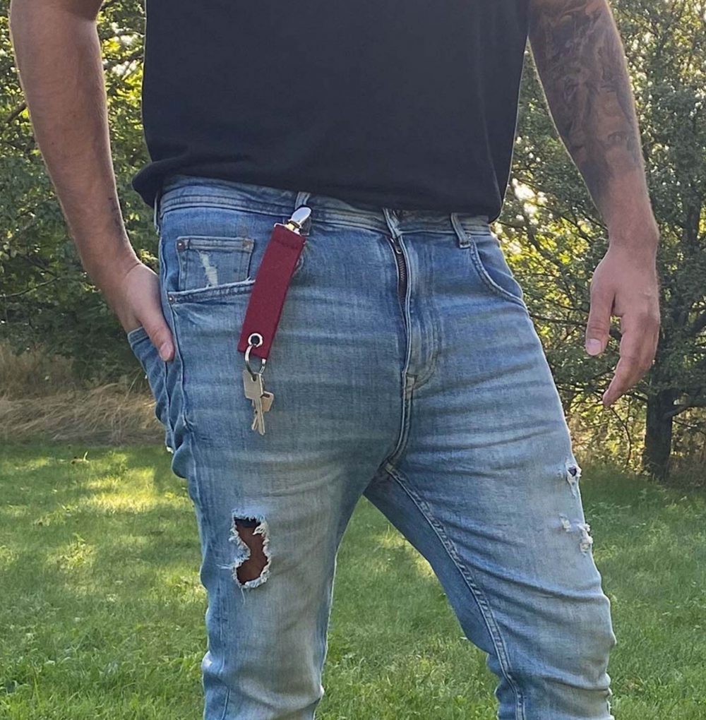 Filz Schlüsselanhänger mit Clip