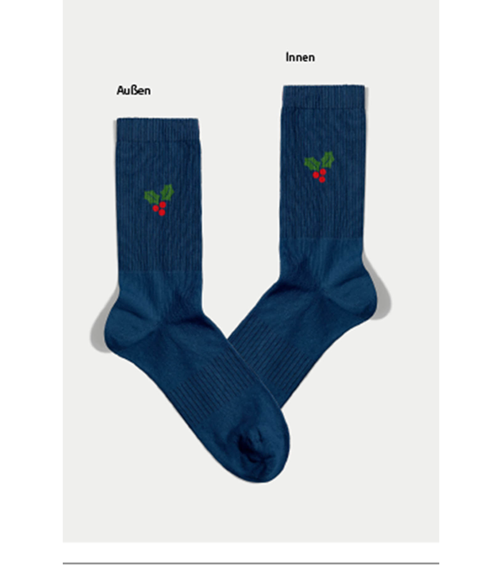 Socken Weihnachtsmotiv